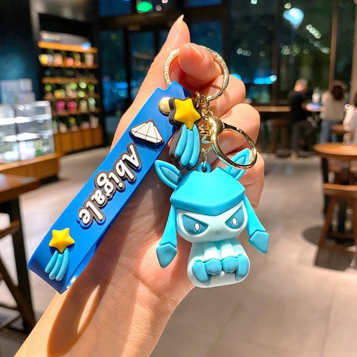 Wholesale Creative keychain cartoon figurine car keychain couple bag pendant