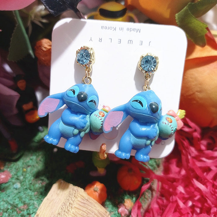 Wholesale Cute Cartoon Resin Earrings JDC-ES-Xingj031