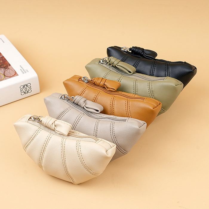 Wholesale Tote Niche Textures and Praise Dumpling  Coin Purse Women's  Solid Color