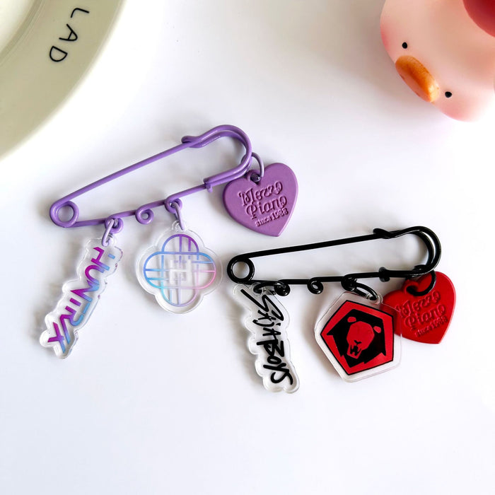 Wholesale Kpop acrylic brooch pendant pin jewelry