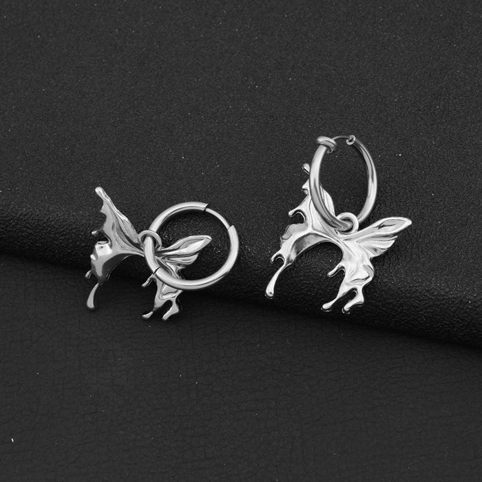 Wholesale Butterfly Stainless Steel Earrings JDC-ES-LvZ004
