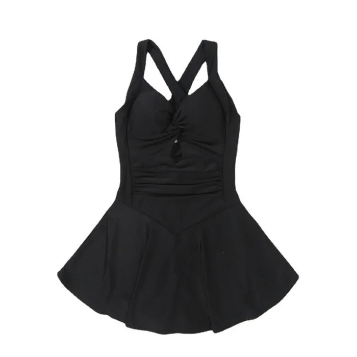 Wholesale Summer swimsuit one-piece skirt style, covering the belly, slimming and slimming by the sea