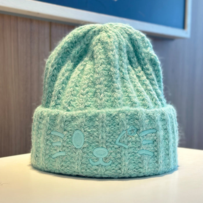 Wholesale Cute cat cartoon embroidered knitted hat