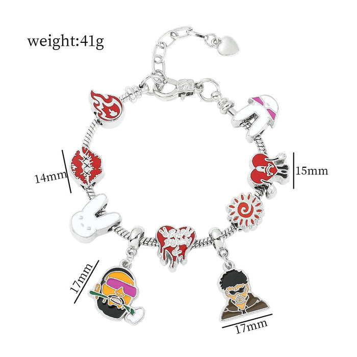 Wholesale Cartoon Anime Alloy Beaded Bracelet JDC-BT-ZhuoS006