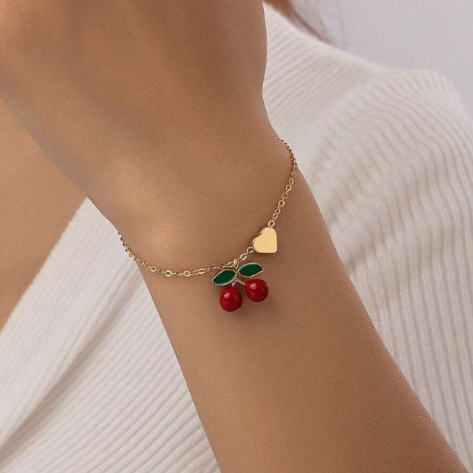 Wholesale Cherry Pendant Bracelet Bracelet