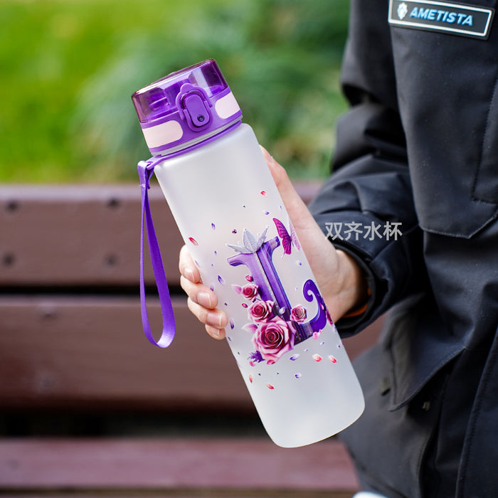 Wholesale Simple letter water bottle