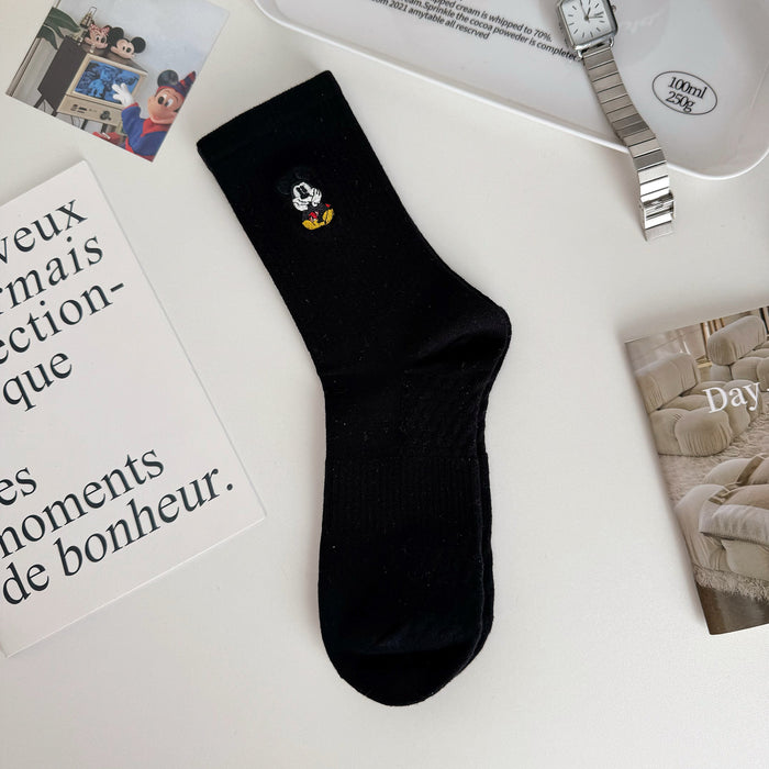 Wholesale Letter women's socks new embroidered socks cute stripes