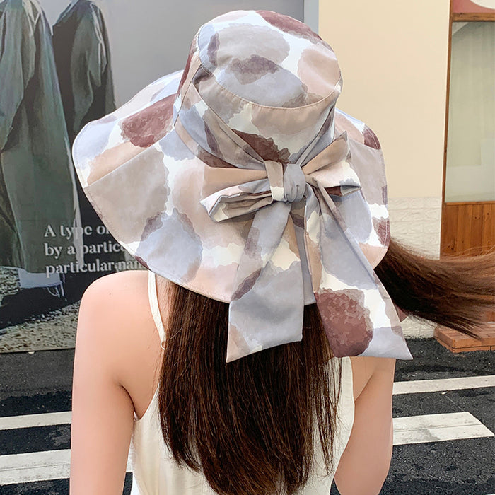 Wholesale Bow fisherman hat, fashionable large eave sun protection hat