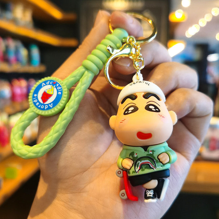 Wholesale   Cartoon  key chain couple car personality key chain  bag pendant