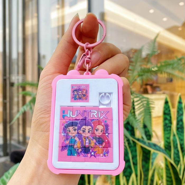 Wholesale K-POP handheld puzzle PVC keychains