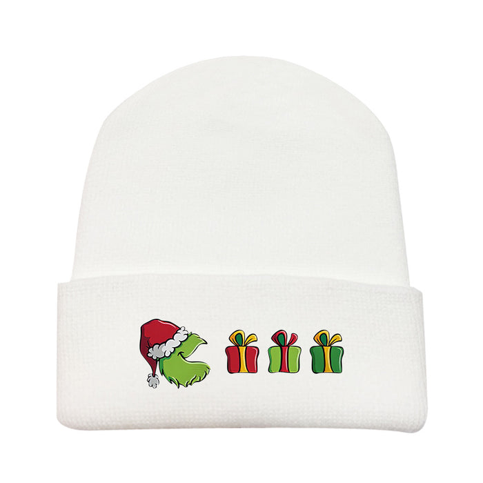 Wholesale Christmas Cartoon Wool Knitted Hat JDC-FH-LaiY005