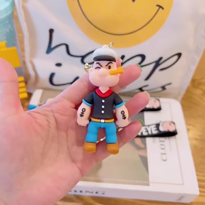 Wholesale Cartoon keychain backpack small pendant creative personality car keychain cute ornament