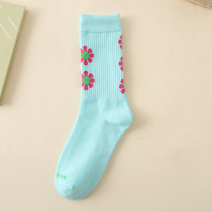 Wholesale Niche Men's Medium Socks, Alphabet Skateboarding Socks, Sports Long Socks, Women's Socks