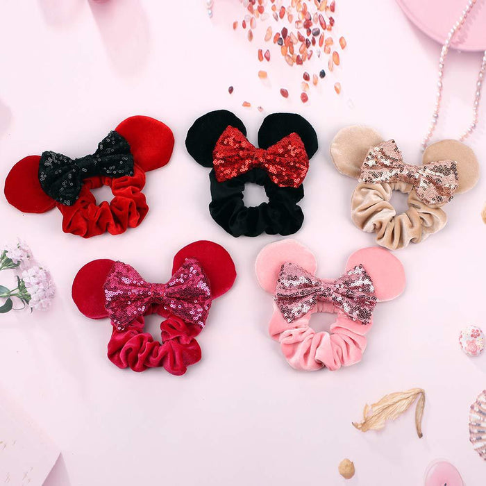 Wholesale Cartoon Cute Bow Hair Band Children's Hair Scrunchies JDC-HS-Danzuo018