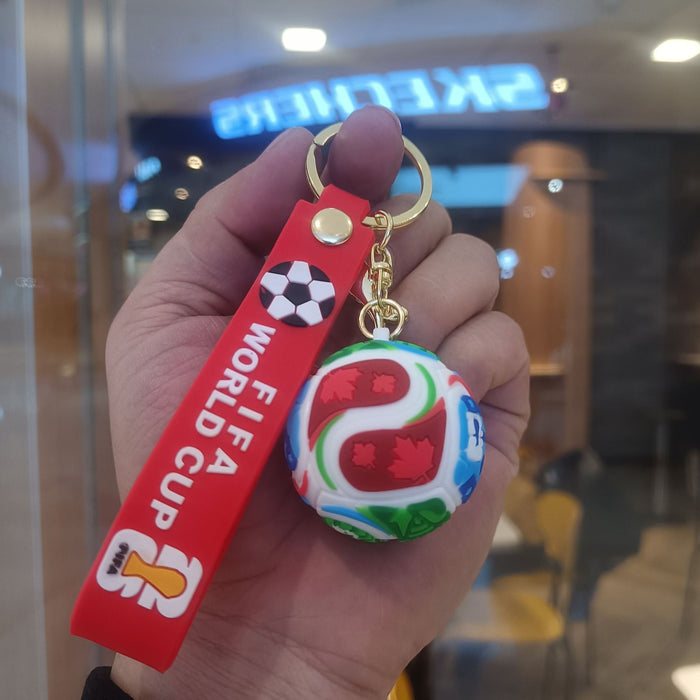 Wholesale Football-Themed Cartoon Car Keychain
