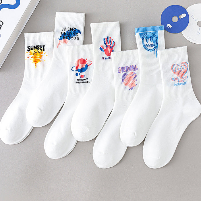 Wholesale Socks women' s sports socks cotton socks white stockings autumn and winter