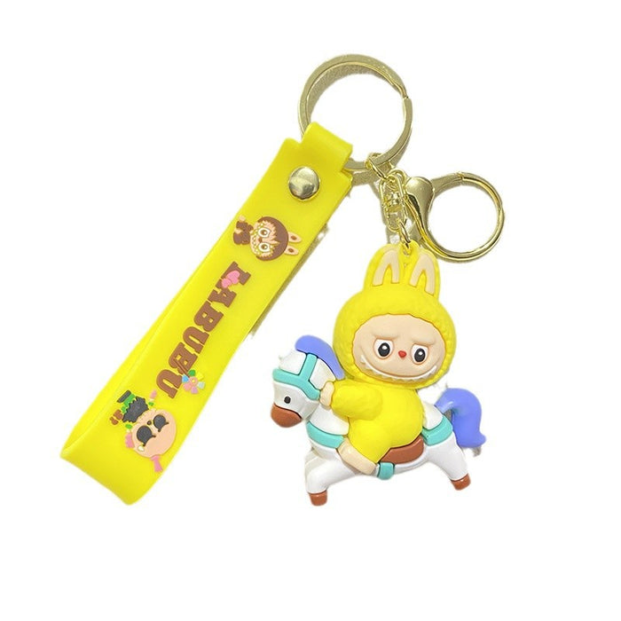 Wholesale Cartoon Sheep Keychain Unicorn Stereo Silicone Doll Gift Car Bag Pendant