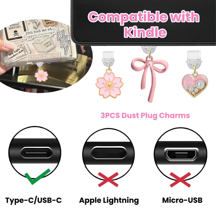 Wholesale Candy-colored gradient heart-shaped mobile phone dust plug