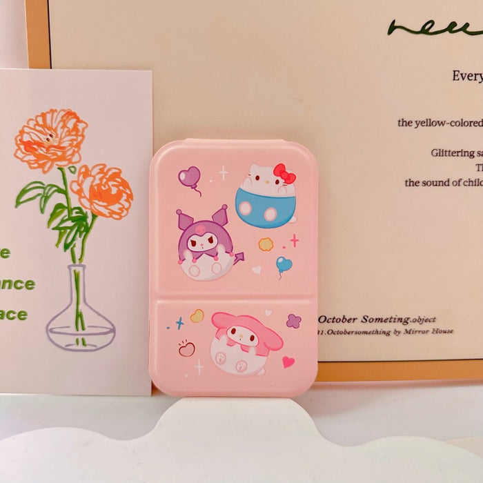 Wholesale Cartoon portable makeup mirror portable small mirror desktop folding mirror student dormitory HD dressing mirror