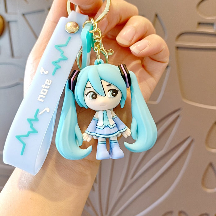 Wholesale Silicone Cartoon Doll Keychain JDC-KC-MingT164