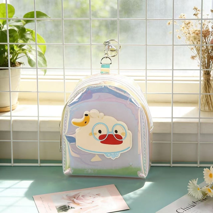 Wholesale Cartoon Animal Transparent PVC Backpack Coin Purse Cute Small Wallet