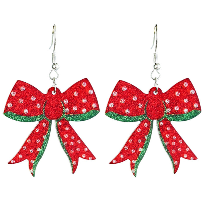 Wholesale Christmas Shining Girl Party Earrings