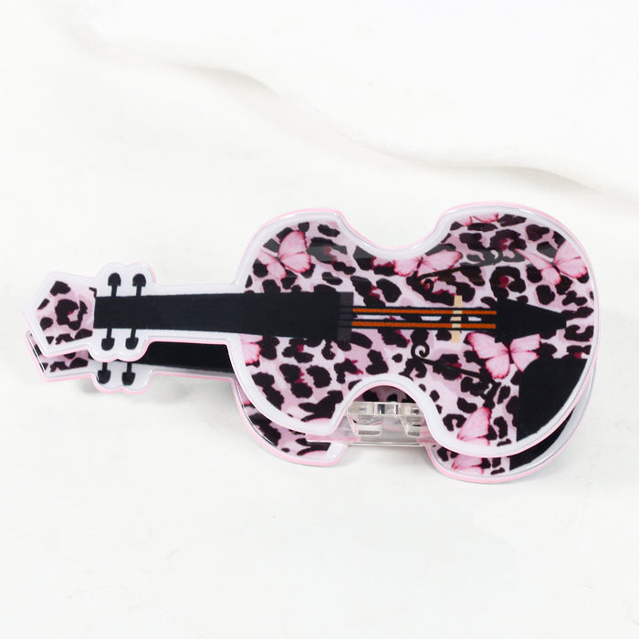 Wholesale Leopard Print Guitar Accessories Cartoon Hair Clips