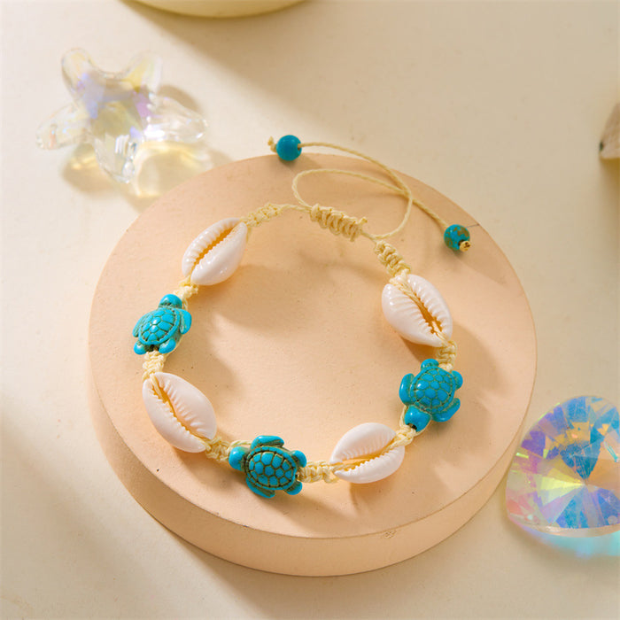 Wholesale Bohemian Sea Star Shell Beaded Bracelet Summer Beach Vacation Jewelry Accessory