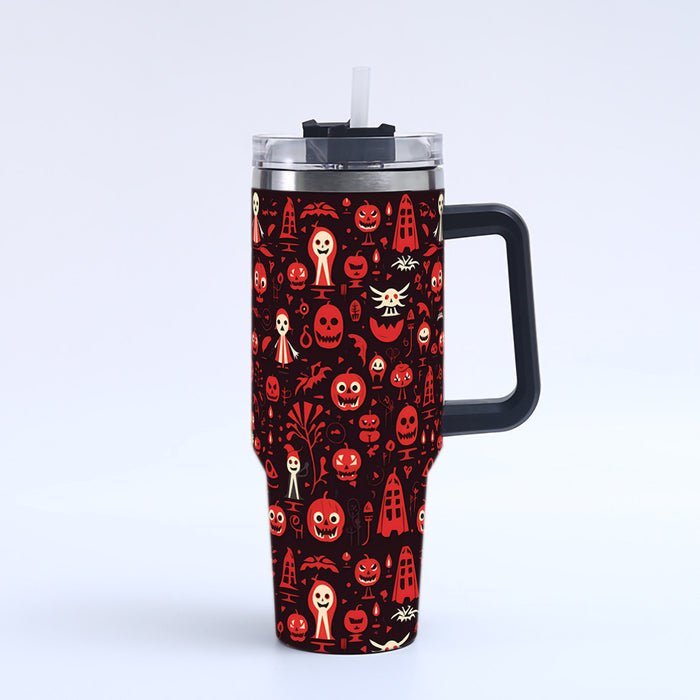 Wholesale Seasonal 3D Printed Handle Stainless Steel Tumbler 40oz Decorative Resale Accessory MOQ≥2