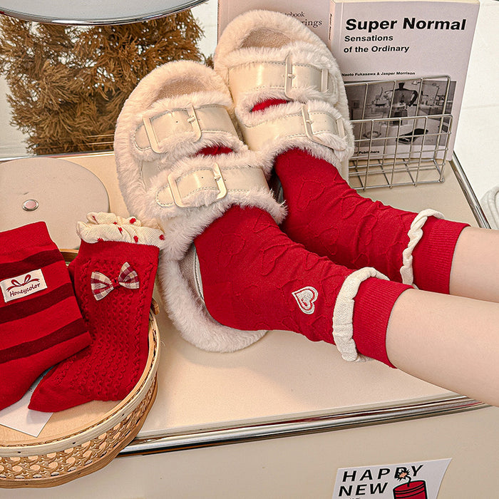 Wholesale Socks, mid tube socks, autumn cute cartoon cotton socks