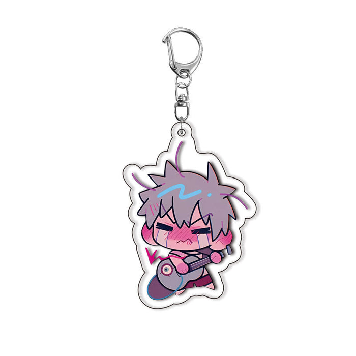 Wholesale Double-sided Acrylic Keychain with Layered Design  Anime-themed Creative Pendant