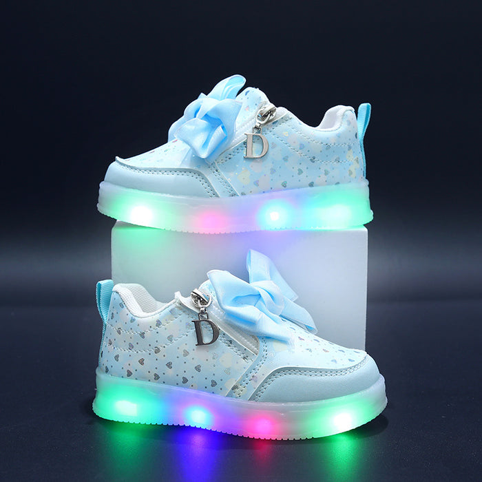 Wholesale Girls' Princess Soft Soled Sneakers Comfortable Bow Children's Girls' Casual Single Shoes JDC-KS-GS007