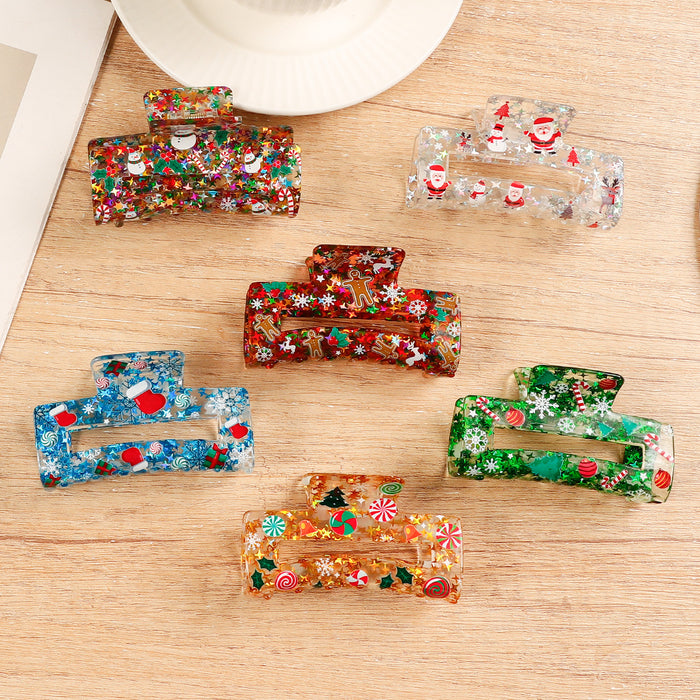 Wholesale Square Christmas themed ornament clip