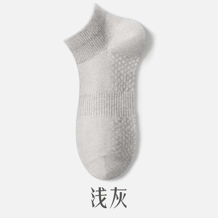 Wholesale Cotton yarn boat socks breathable short socks