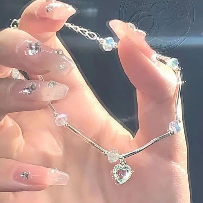 Wholesale Love colored bead bracelet with bead high-end feel bracelet