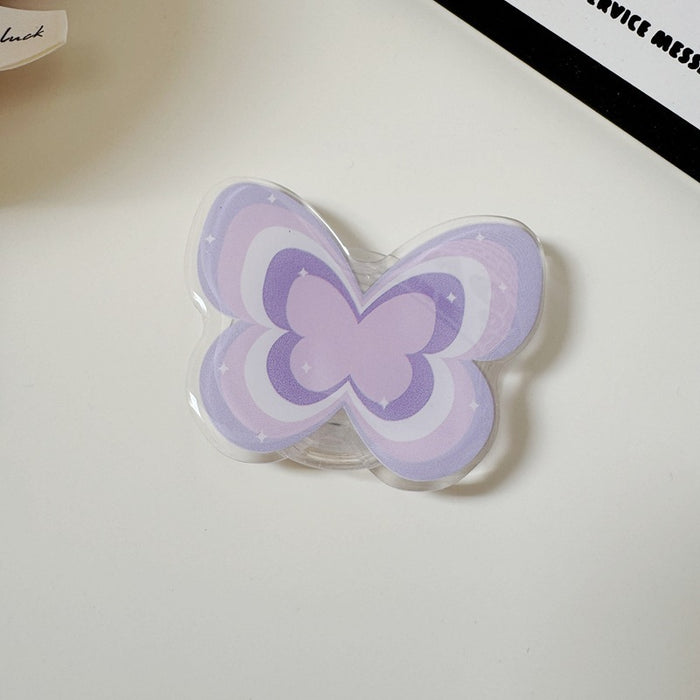 Wholesale PVC Butterfly Phone Grip Stand Accessory
