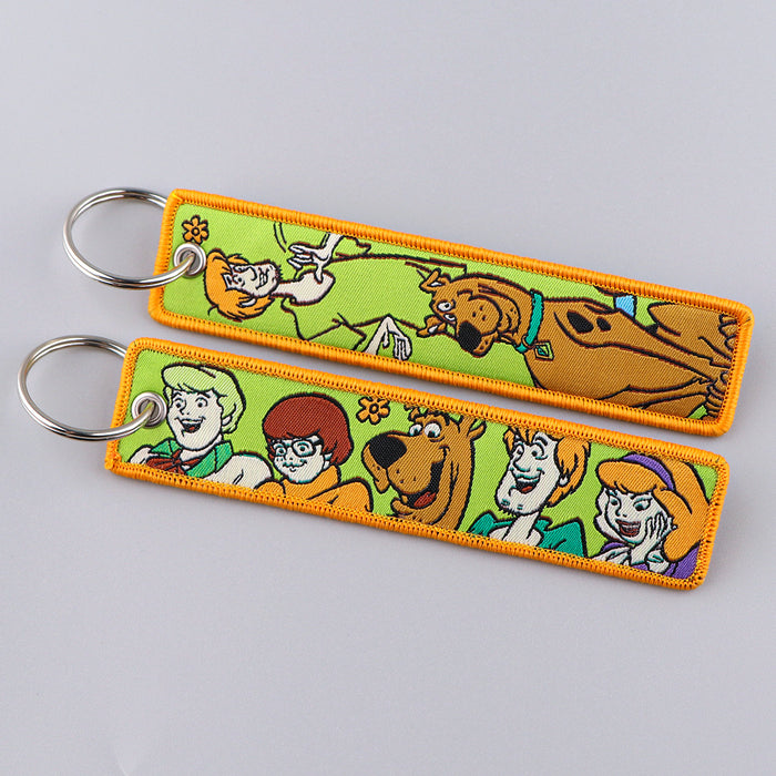 Wholesale Cloth Woven Cartoon Keychain Trendy Decorative Bag Charm Fashion Gift For Bags And Keys Resale Boutique Accessory