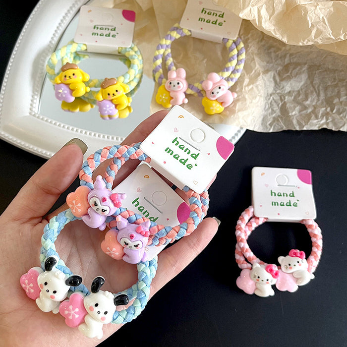 Wholesale Cartoon Braided Children Plastic Hair Band JDC-HS-Leiyang001