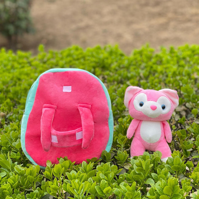 Wholesale Pink Fox Bell Plush Toy Doll Machine Doll Couple  Gift Rag Doll Pillow