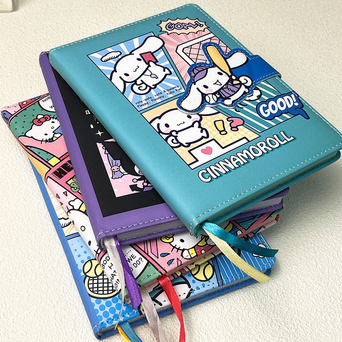 Wholesale 5pcs Magnetic Notebook Cute Cartoon Journal Student Notepad Hard Cover