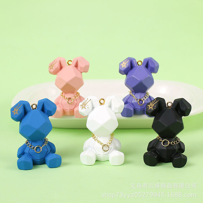 Wholesale Creative cartoon cut surface  keychain trendy fashion car bag pendant ornaments accessories