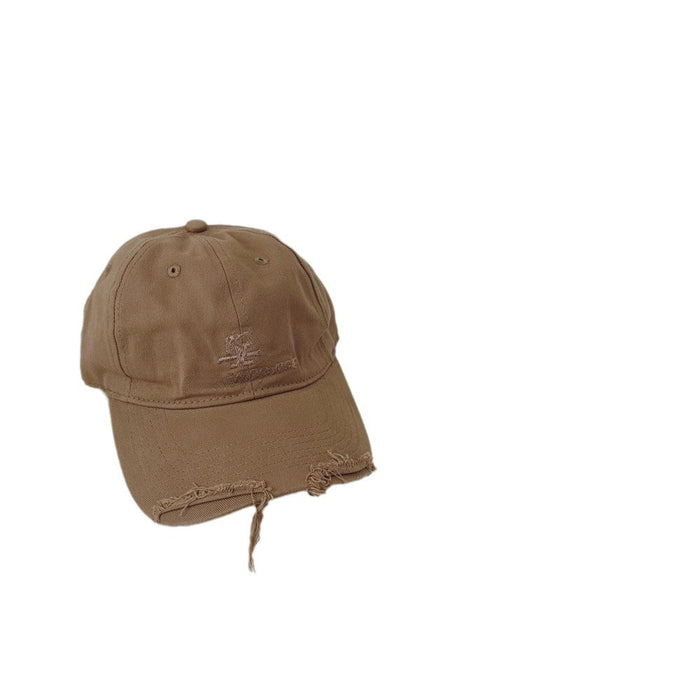 Wholesale Retro vintage distressed baseball cap versatile street racket soft top hat sunshade duckbill cap trendy