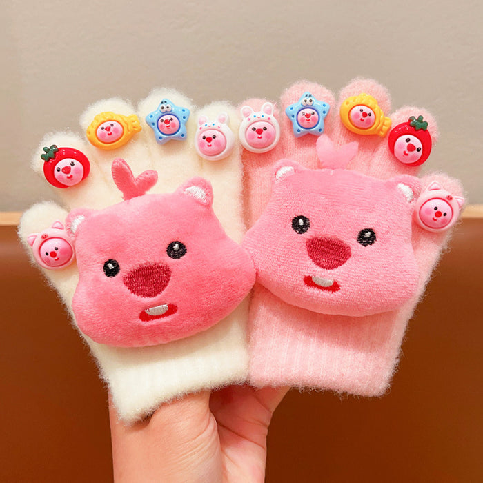 Wholesale Children' s winter  warm and cute gloves