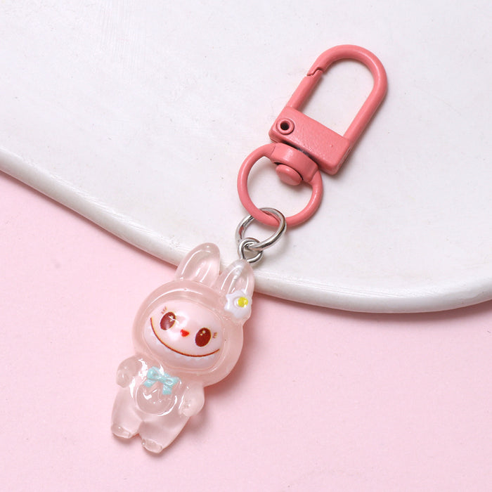 Wholesale Luminous cartoon cloth key chain cute doll pendant key chain