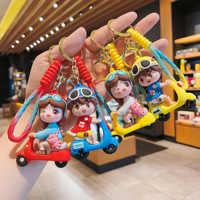 Wholesale Creative cartoon cute keychain, car keychain, fashionable bag pendant