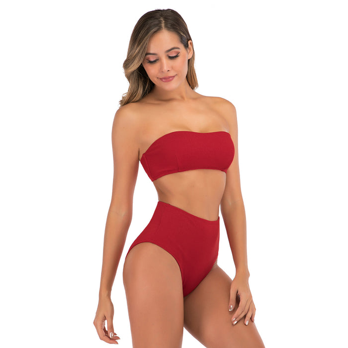 Wholesale Swimsuit Split Swimsuit Sexy Bikini High Waist Swimsuit Swimsuit