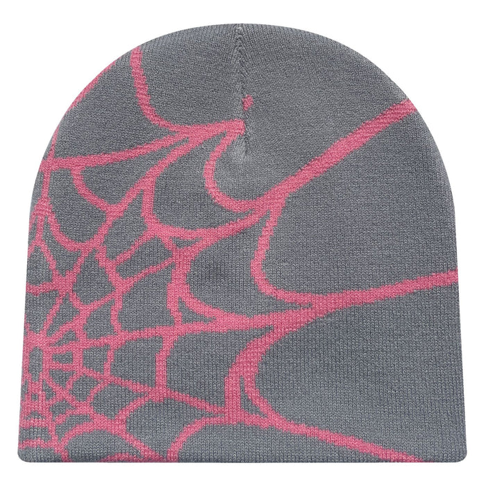 Wholesale Acrylic Spider Web Jacquard Yarn Knitted Hat JDC-FH-Mingw003