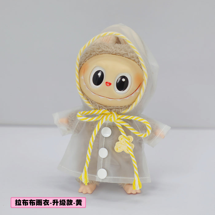 Wholesale Raincoat Dress-Up Dolls Waterproof Hooded Outwear Clothes  Pendant Doll Clothes