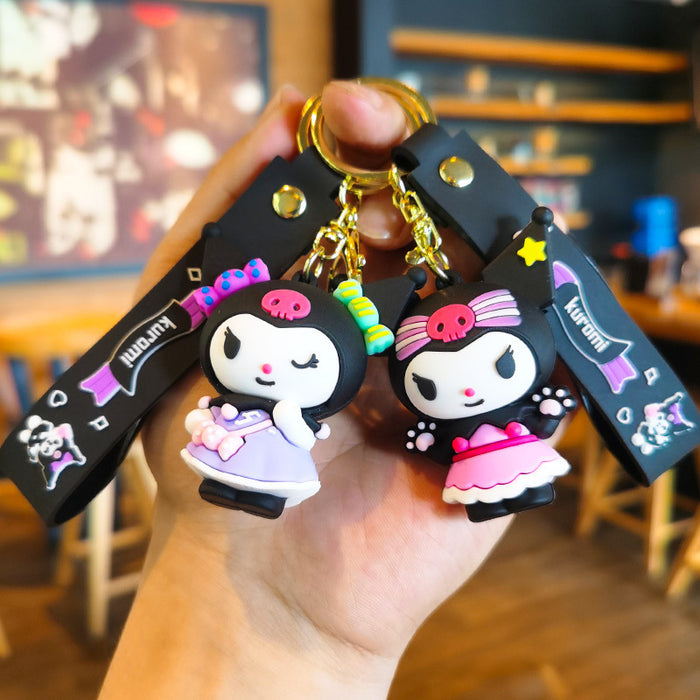 Wholesale Cartoon Silicone Doll Keychain JDC-KC-Tingm298