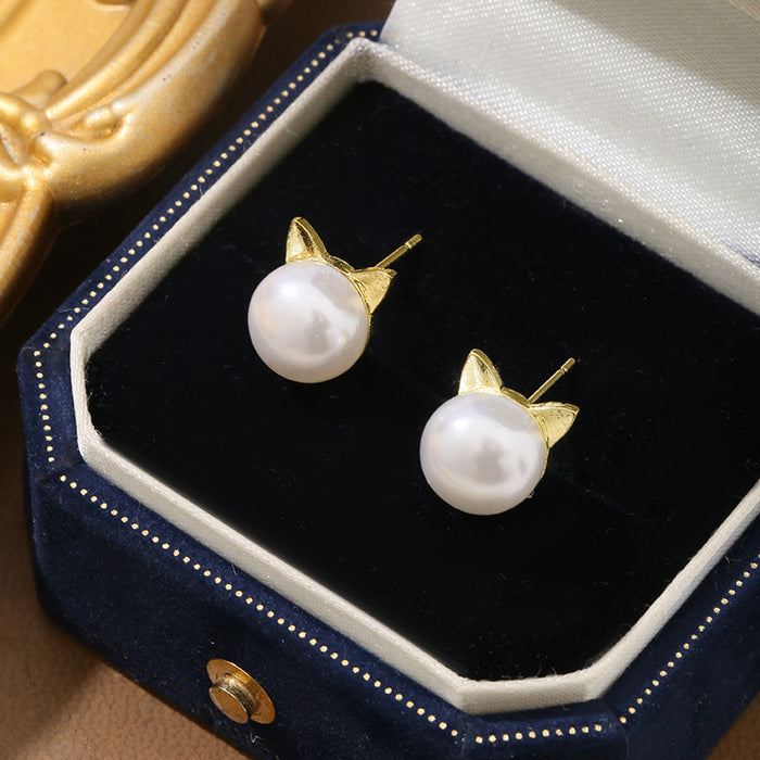 Wholesale Pearl earrings earrings, fashionable and versatile, cute and simple earrings